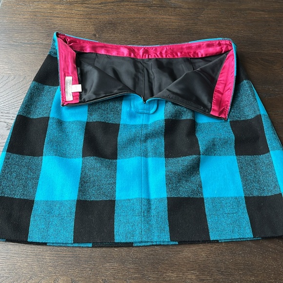 Banana Republic black and turquoise A line skirt size 8 - Picture 11 of 15